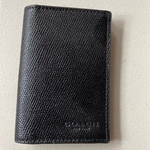 Men’s Coach black bifold wallet